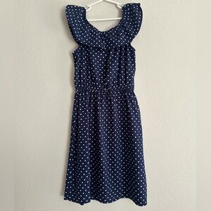 H&M Navy Blue Polka Dot Kids Dress